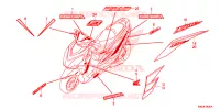 AUTOCOLLANTS pour Honda ELITE 125 -6LA- 2019