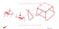 BEQUILLE   REPOSE PIEDS pour Honda CR 80 R 1998