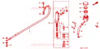 MAITRE CYLINDRE DE FREIN ARRIERE pour Honda CR 80 R 1998