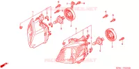 PHARE pour Honda FORZA 250 ABS 2001