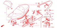 SELLE   POIGNEE ARRIERE pour Honda FORZA 250 ABS 2001