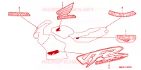 AUTOCOLLANTS pour Honda VFR 800 2000