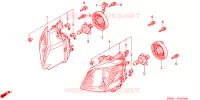 PHARE pour Honda FORZA 250 TOP BOX 2001