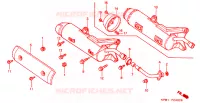 SILENCIEUX D'ECHAPPEMENT pour Honda FORZA 250 TOP BOX 2001