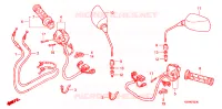 COMMODO   CABLE   RETROVISEUR pour Honda FORZA 250 Z S package 2007