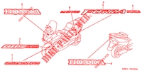 AUTOCOLLANTS pour Honda FORZA 250 ABS S IDLE STOP 2001