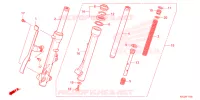 FOURCHE pour Honda SUPER CUB 125 ABS 2024