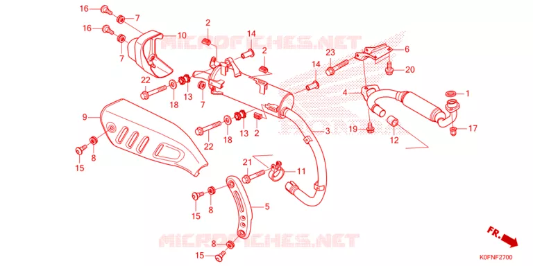 SILENCIEUX D'ECHAPPEMENT Honda MOTO 125 MONKEY 2024  Z125MAR