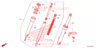 FOURCHE pour Honda BENLY 110 DOMINO PIZZA 2020