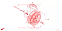 ROUE AVANT pour Honda BENLY 110 DOMINO PIZZA 2020