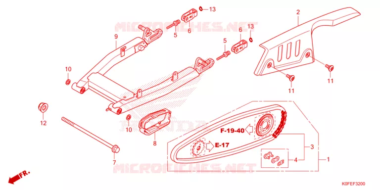 BRAS OSCILLANT Honda MOTO 125 MONKEY 2024  Z125MAR