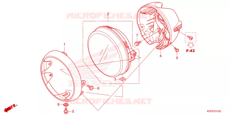 PHARE Honda MOTO 125 MONKEY 2024  Z125MAR