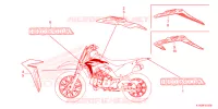 AUTOCOLLANTS pour Honda CRF 110 2024