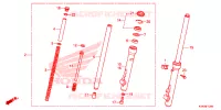FOURCHE pour Honda CRF 110 2024