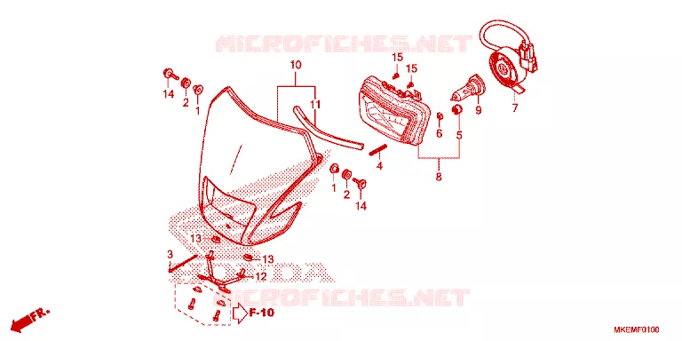 PHARE Honda MOTO 450 CRF 2024  CRF450XR
