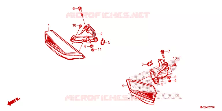 PROTEGES MAINS Honda MOTO 450 CRF 2024  CRF450XR