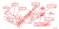ETIQUETTE DE PRECAUTIONS pour Honda CBR 500 R BLACK 2014