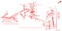 MAITRE CYLINDRE DE FREIN ARRIERE pour Honda CBR 500 R BLACK 2014