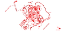 CARTER MOTEUR DROIT pour Honda CBR 500 R RED 2014