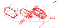 COMPTEUR pour Honda CBR 500 R RED 2014
