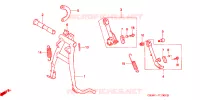 BEQUILLE pour Honda SUPER CUB 50 STANDARD 1992
