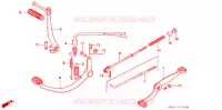 PEDALE   KICK pour Honda SUPER CUB 50 STANDARD 1992