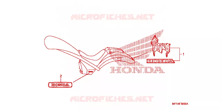 AUTOCOLLANTS Honda MOTO 1300 VT 2012  VT1300CXC_A