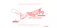 AUTOCOLLANTS pour Honda VT 1300 C FURY WHITE 2011