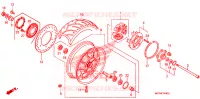ROUE ARRIERE pour Honda VT 1300 C FURY WHITE 2011