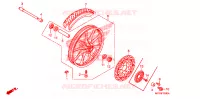 ROUE AVANT pour Honda VT 1300 C FURY WHITE 2011