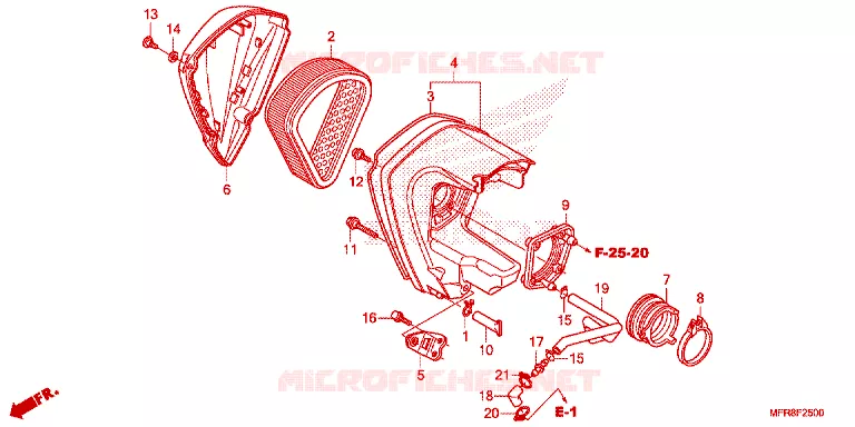FILTRE A AIR Honda MOTO 1300 VT 2014  VT1300CRE