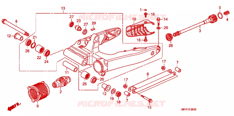 BRAS OSCILLANT Honda MOTO 1300 VT 2011  VT1300CXB