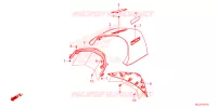 COUVERCLE SUPERIEUR CENTRAL ARRIERE pour Honda GL 1800 GOLD WING 2024
