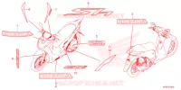 AUTOCOLLANTS pour Honda SH 125 SPORTY 2024