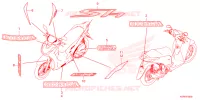 AUTOCOLLANTS pour Honda SH 125 4ED 2024