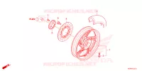 ROUE ARRIERE pour Honda SH 125 4ED 2024