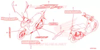 AUTOCOLLANTS pour Honda SH 125 5ED 2024