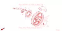 ROUE ARRIERE pour Honda SH 150 ED 2024