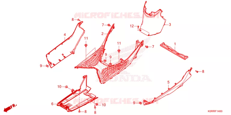 MARCHE PIEDS Honda SCOOTER 150 SH 2024  SH150AD3R