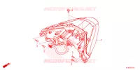 FEUX ARRIERE pour Honda FORZA 250 ABS TOP CASE 2024