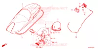 SELLE pour Honda FORZA 250 ABS TOP CASE 2024