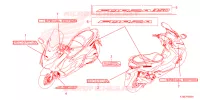 AUTOCOLLANTS pour Honda FORZA 350 VOICE CONTROL 2024