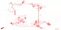 PEDALE pour Honda NX 500 2024
