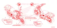 AUTOCOLLANTS pour Honda CT 125 TRAIL 2024