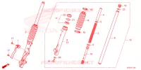 FOURCHE pour Honda CT 125 TRAIL 2024