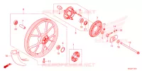ROUE ARRIERE pour Honda C 125 ABS 2024