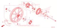 ROUE ARRIERE pour Honda C 125 ABS 2024