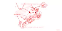 AUTOCOLLANTS pour Honda CB 1000 R 2024