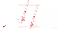 FOURCHE pour Honda CB 1300 SUPER FOUR SP 2021