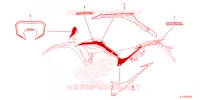 AUTOCOLLANTS pour Honda CRF 300 L 2024